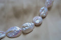 N-005 | Rare Shimmering Porcelain Flat Baroque Necklace