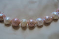 N-006 | Apricot & Porcelain Organic Baroque Pearl Necklace