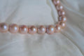 N-007 | Rose Petal Pink Organic Round Pearl Necklace