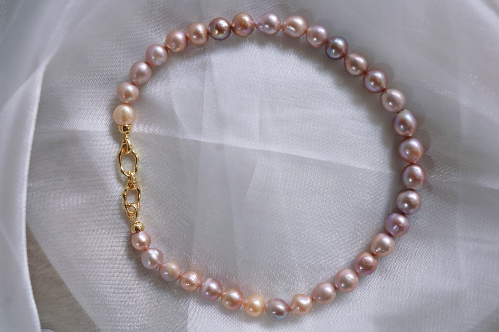 N-002 | Natural Candy Baroque Pearl Necklace (11.7mm)