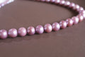 N-003 | Rare Orchid Glow Round Pearl Necklace (9.8mm)